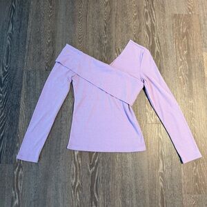 Lavender Off-Shoulder Top